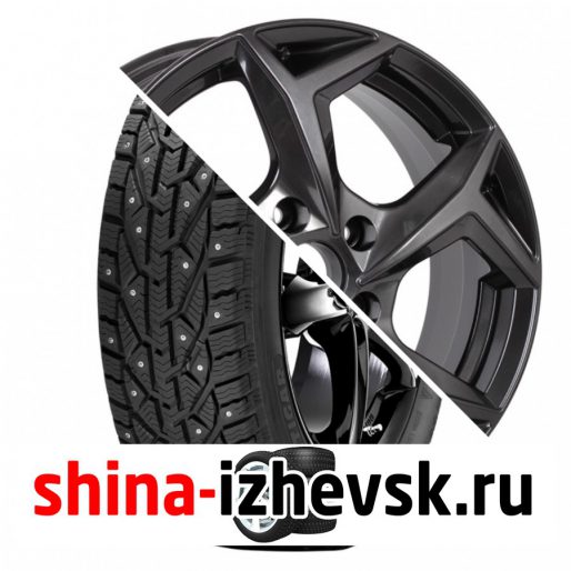 Колесо в сборе Tigar Ice 205/55 R16 T 94 + RST R066 6.5xR16 5×112 ET46 DIA57.1 Насыщенный серебристый в Ижевске